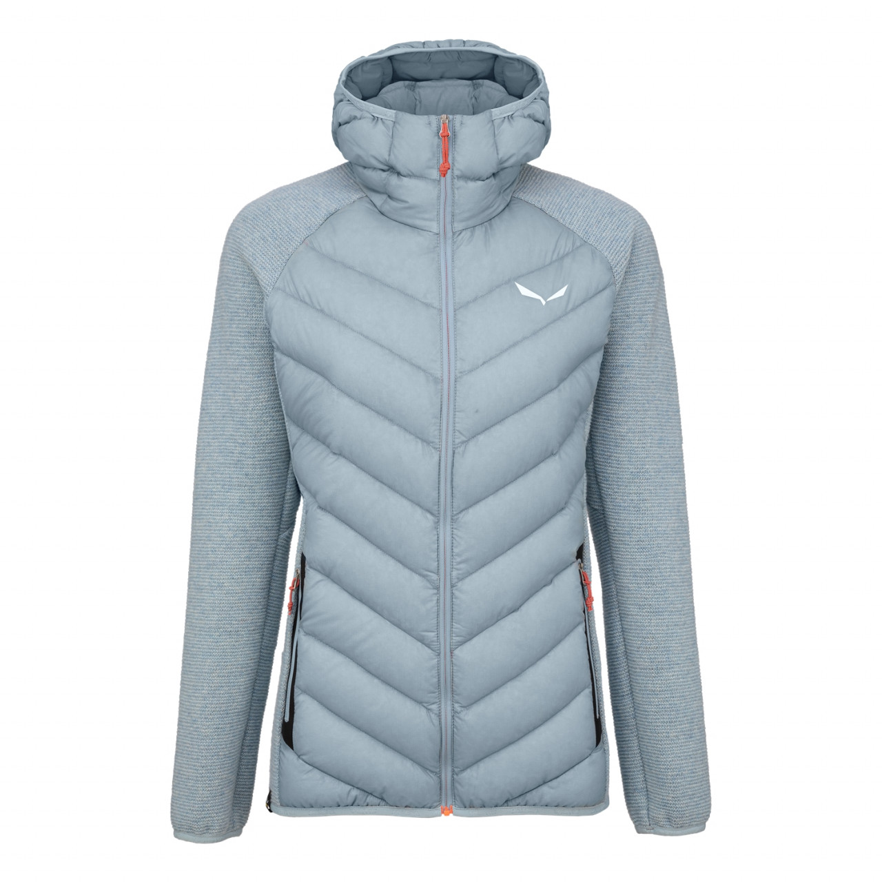 Chaqueta Plumas Mujer Chile - Salewa Fanes Sarner Hybrid - Gris/Azules - OEQR-61023